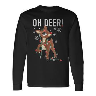 Rudolph The Red Nosed Reindeer Christmas Special Oh Deer Men Women Long Sleeve T-Shirt T-shirt Graphic Print - Thegiftio UK