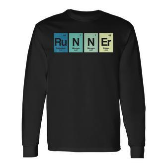 Runner Periodic Table Funy Marathon Runners Science Gift Men Women Long Sleeve T-shirt Graphic Print Unisex - Seseable