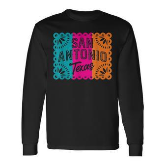 San Antonio Fiesta City Cinco De Mayo Mexican Party Long Sleeve T-Shirt T-Shirt | Mazezy