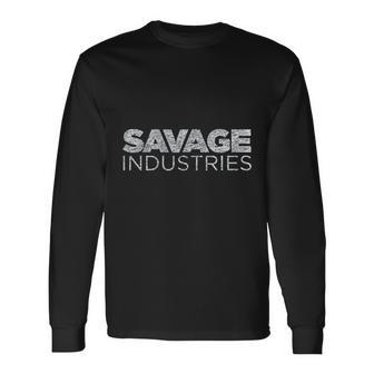 Savage Industries Men Women Long Sleeve T-Shirt T-shirt Graphic Print - Thegiftio UK