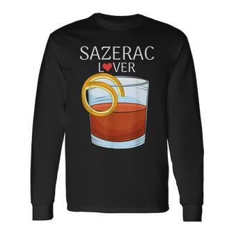 Sazerac T For Cognac Or Whiskey Cocktails Lovers Men Women Long Sleeve T-shirt Graphic Print Unisex - Seseable