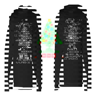Science Christmas Oh Chemist Tree Chemistree Chemistry V4 Men Women Long Sleeve T-Shirt T-shirt Graphic Print - Thegiftio