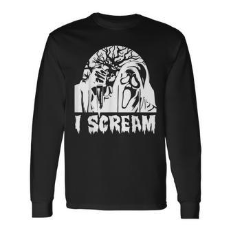 I Scream Halloween Costume For Iscream Lovers Long Sleeve T-Shirt T-Shirt | Mazezy