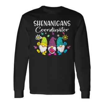 Shenanigans Coordinator Bunny Gnome Rabbit Easter Day Long Sleeve T-Shirt | Mazezy AU