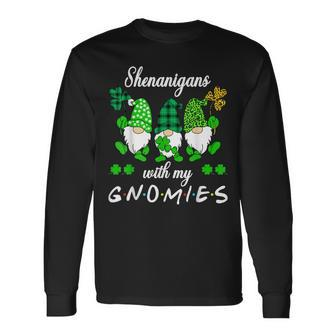 Shenanigans With My Gnomies St Patricks Day Gnomes Squad Long Sleeve T-Shirt T-Shirt | Mazezy