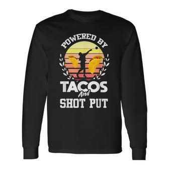 Shot Put Taco Lover Track And Field Shot Putter Long Sleeve T-Shirt T-Shirt | Mazezy
