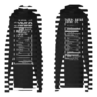 Sober Dad Recovery Nutritional Value Addiction Celebration Long Sleeve T-Shirt - Thegiftio