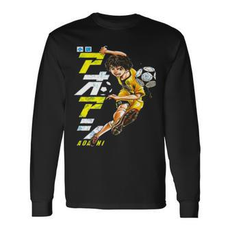 Soccer Manga Aoashi Anime Long Sleeve T-Shirt T-Shirt | Mazezy