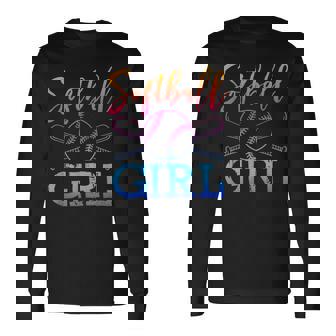 Softball Girls Softball Player Softball Girl Long Sleeve T-Shirt | Mazezy