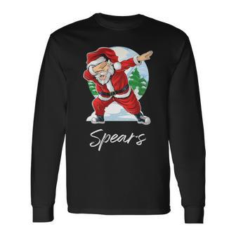 Spears Name Santa Spears Long Sleeve T-Shirt - Seseable