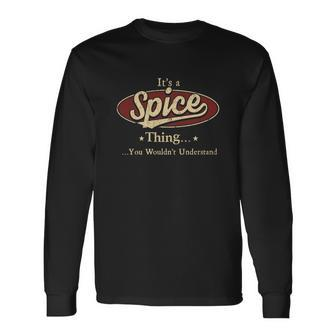Spice Name Spice Name Crest Long Sleeve T-Shirt - Seseable