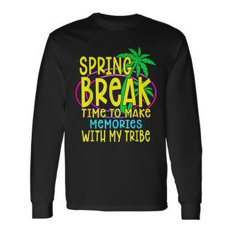 Spring Break Squad 2023 Retro Spring Break 2023 Long Sleeve T-Shirt - Seseable