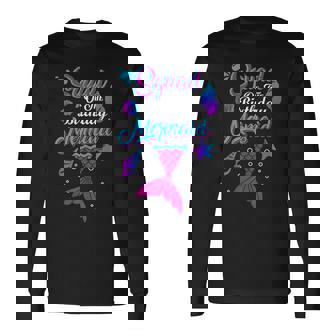 Squad Of The Birthday Mermaid Birthday Party Mermaid Squad Long Sleeve T-Shirt | Mazezy