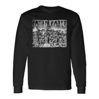 Squad Goals Teddy Roosevelt Rough Riders Long Sleeve T-Shirt | Mazezy