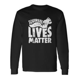 Squirrel Vintage Squirrel Lives Matter Men Women Long Sleeve T-Shirt T-shirt Graphic Print - Thegiftio UK