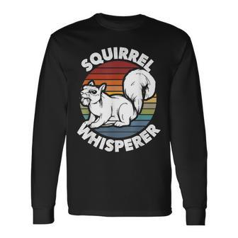 Squirrel Squirrel Whisperer Men Women Long Sleeve T-Shirt T-shirt Graphic Print - Thegiftio UK