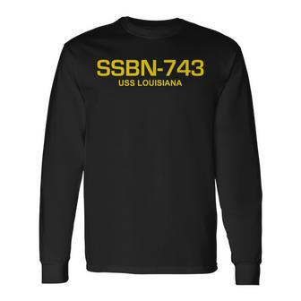 Ssbn-734 Uss Louisiana Long Sleeve T-Shirt - Seseable