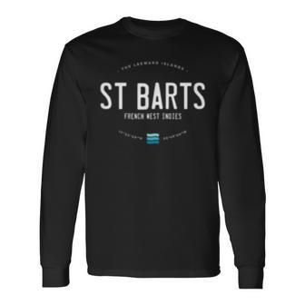 St Barts Beach Waves Long Sleeve T-Shirt - Seseable