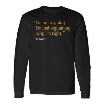 Stewart Quote Birthday Personalized Name Idea Men Women Long Sleeve T-Shirt T-shirt Graphic Print - Thegiftio UK