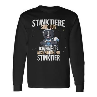 Stinktiere Sind Süß Stinktier Langarmshirts - Seseable