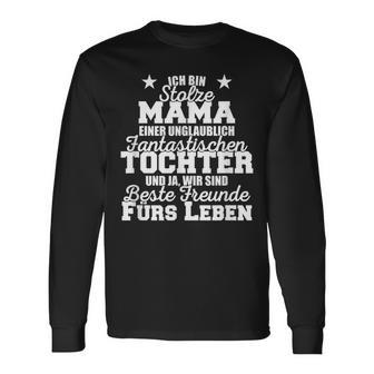 Stolze Mama Einer Unglaublich Fantastischen Tochter Mutter Langarmshirts - Seseable