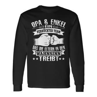 Stolzer Opa Und Enkel Partnerlook Spruch Geschenk Enkelkind Langarmshirts - Seseable