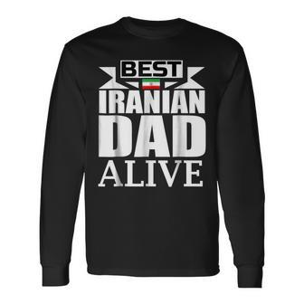 Storecastle Best Iranian Dad Fathers Day Iran Flag Long Sleeve T-Shirt T-Shirt | Mazezy