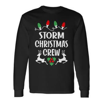 Storm Name Christmas Crew Storm Long Sleeve T-Shirt - Seseable