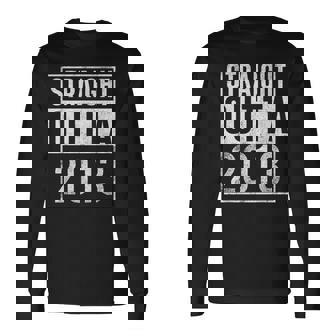 Straight Outta 2013 Year Of Birth Birthday Long Sleeve T-Shirt | Mazezy