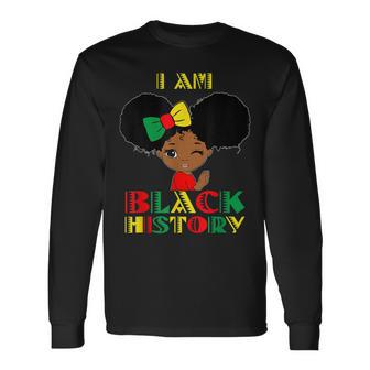 I Am The Strong African Queen Girl Pretty Black And Educated Long Sleeve T-Shirt - Seseable