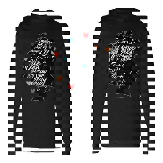 Strong Black Woman Black Queen Melanin Queen Long Sleeve T-Shirt T-Shirt | Mazezy