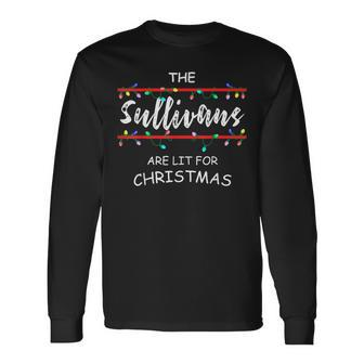 The Sullivans Are Lit For Christmas Christmas Long Sleeve T-Shirt - Seseable