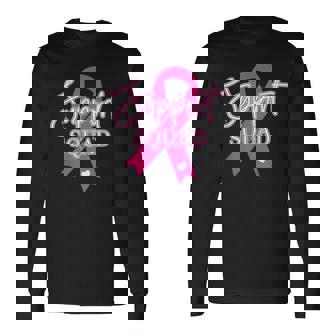 Support Squad Breast Cancer Support Squad Long Sleeve T-Shirt | Mazezy