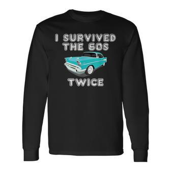 I Survived The Sixties Twice Classic Birthday Men Women Long Sleeve T-Shirt T-shirt Graphic Print - Thegiftio UK