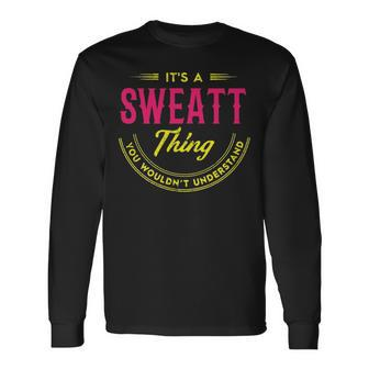 Sweat Personalized Name Name Print S With Name Sweatt Long Sleeve T-Shirt - Seseable