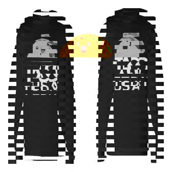 Taco Tuesday Food Fiesta Long Sleeve T-Shirt T-Shirt | Mazezy