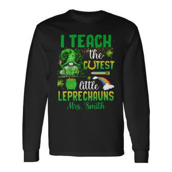 I Teach The Cutest Little Leprechauns V2 Long Sleeve T-Shirt - Seseable