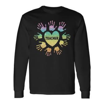 I Teach Love Bravery Equality Strength Kindnesss Long Sleeve T-Shirt - Seseable