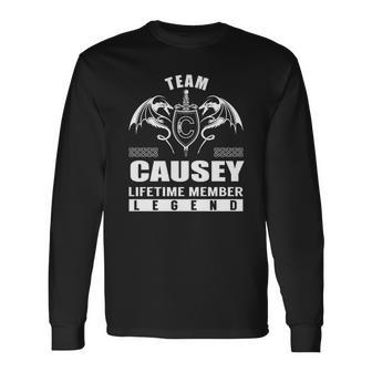 Team Causey Lifetime Member Legend Long Sleeve T-Shirt - Seseable