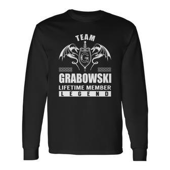 Team Grabowski Lifetime Member Legend Long Sleeve T-Shirt - Seseable