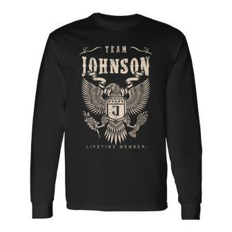 Team Johnson Lifetime Member V3 Long Sleeve T-Shirt - Seseable