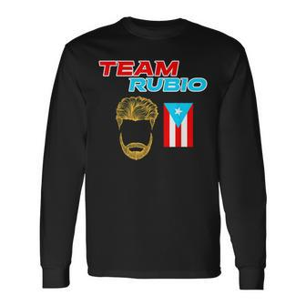 Team Rubio Baseball Puerto Rico Beisbol Los Nuestros Pride Long Sleeve T-Shirt T-Shirt | Mazezy