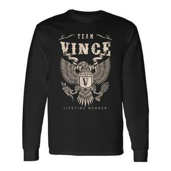 Team Vince Lifetime Member V2 Long Sleeve T-Shirt - Seseable