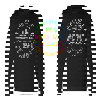 Test Day Yall Dont Stress Do Your Best Tie Dye Test Day Long Sleeve T-Shirt | Mazezy