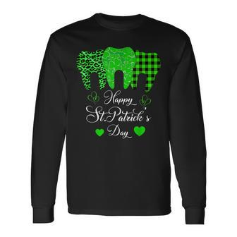 Th Irish St Perfect Patricks Day For Dental Lover Long Sleeve T-Shirt - Seseable