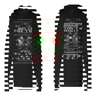 Tinsel Tits Jingle Balls Couple Christmas Ugly Men Women Long Sleeve T-Shirt T-shirt Graphic Print - Thegiftio UK
