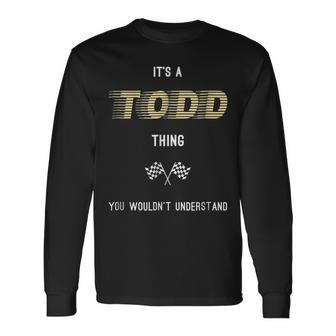 Todd Cool Last Name Names Long Sleeve T-Shirt - Seseable