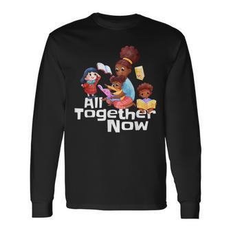 All Together Now Summer Reading 2023 Library Books Librarian Long Sleeve T-Shirt T-Shirt | Mazezy
