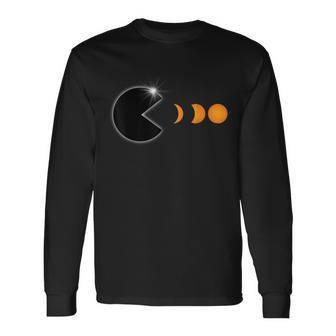 Total Solar Eclipse April 8 2024 Phases Totality Long Sleeve T-Shirt | Mazezy
