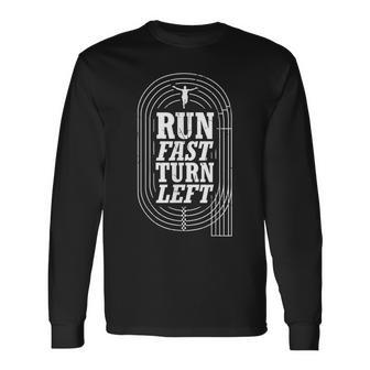 Track And Field Run Fast Turn Left Long Sleeve T-Shirt T-Shirt | Mazezy